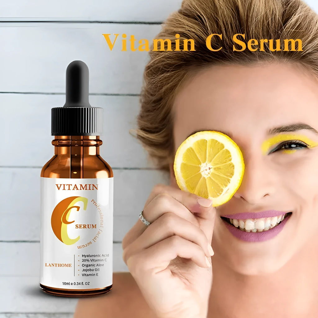 10ml vitamin C hyaluronic acid facial serum bottle with natural whitening essence