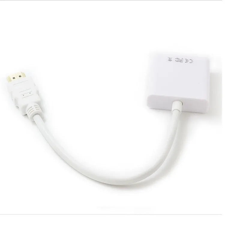 HDMI to VGA bus HD converter cable 0.3m, black, with copper wire and female VGA connector