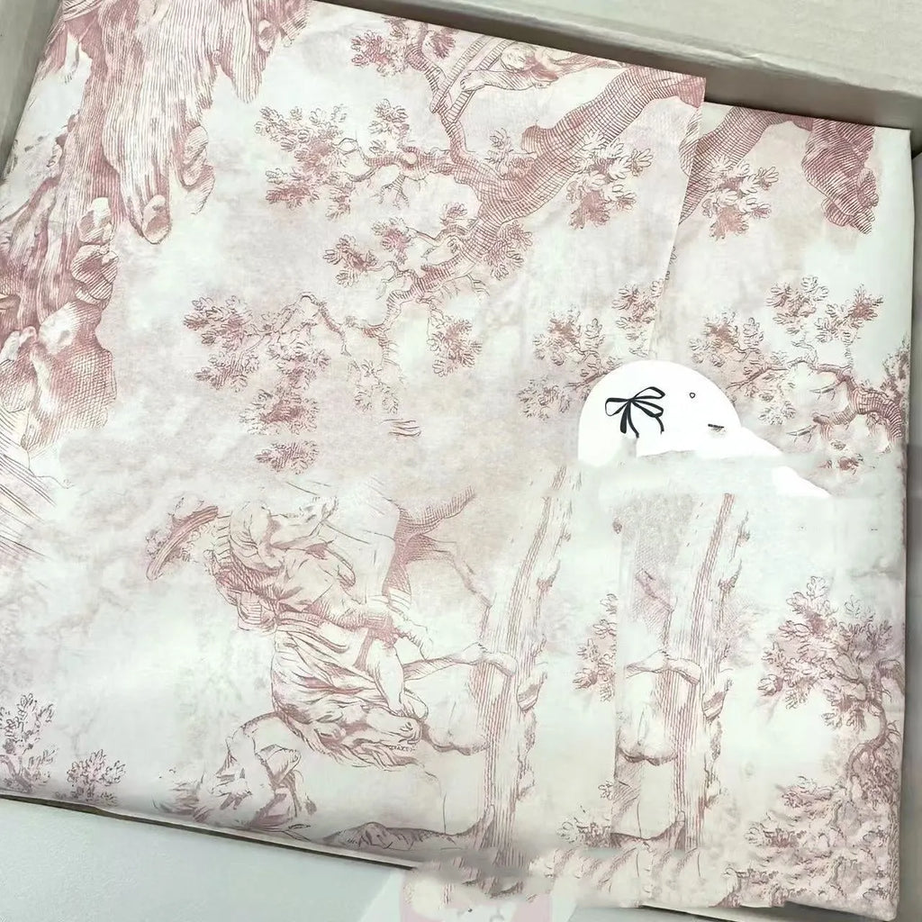 French MG retro style tissue paper sheet measuring 50x70cm in pink purple and green purple colour options