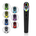 Black 7 colour light vibration face red blue light eye massager with inductive controls