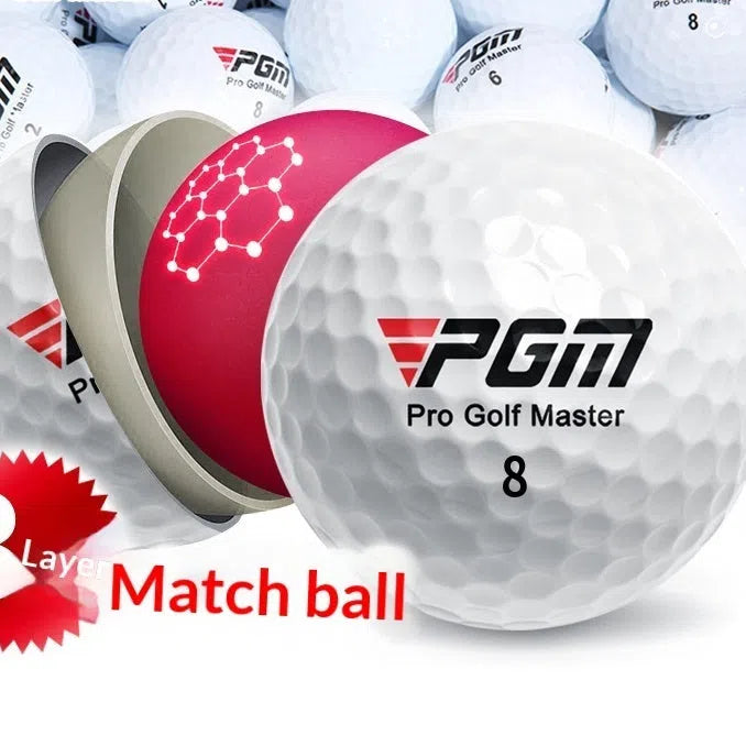 White three-layer golf ball with titanium sarin outer, 44g, 42.7mm diameter