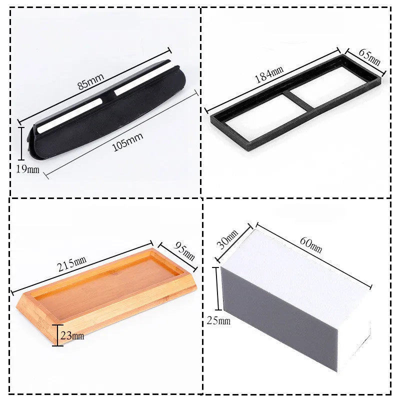 Green white double-sided 3000/8000 grit white corundum whetstone 215x95x23 mm