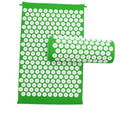 Lotus acupressure mat set with pillow and cloth carry bag on floor