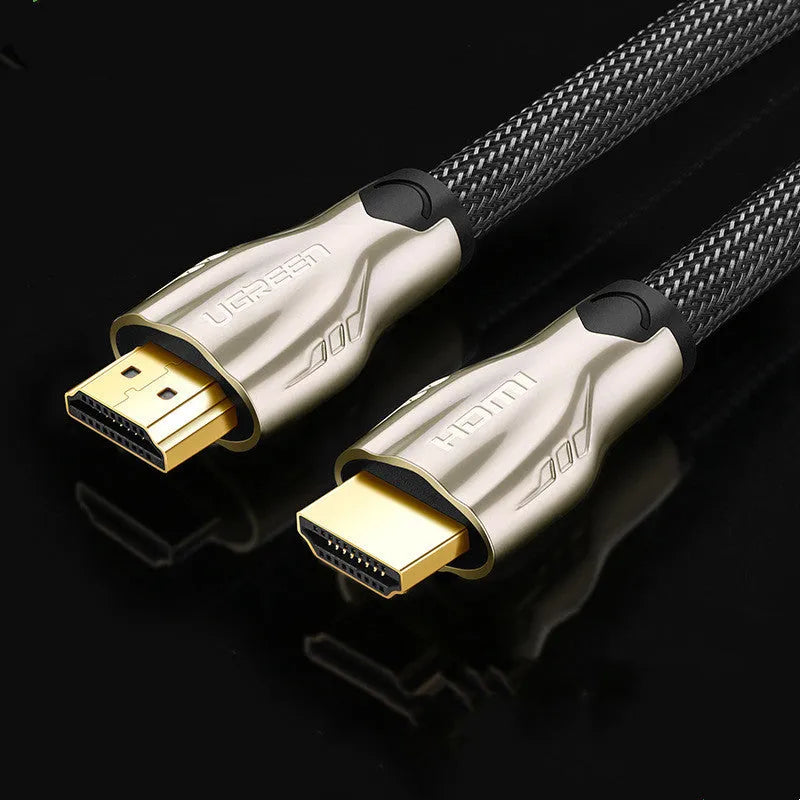 5 metre long HDMI cable with gold-plated connectors on a white background.