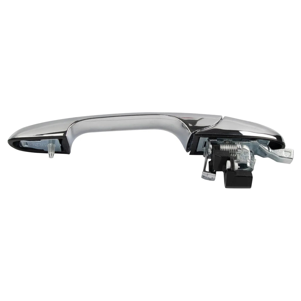 Black plastic car door handle for Fiat 500 measuring 16.2x8x7 cm