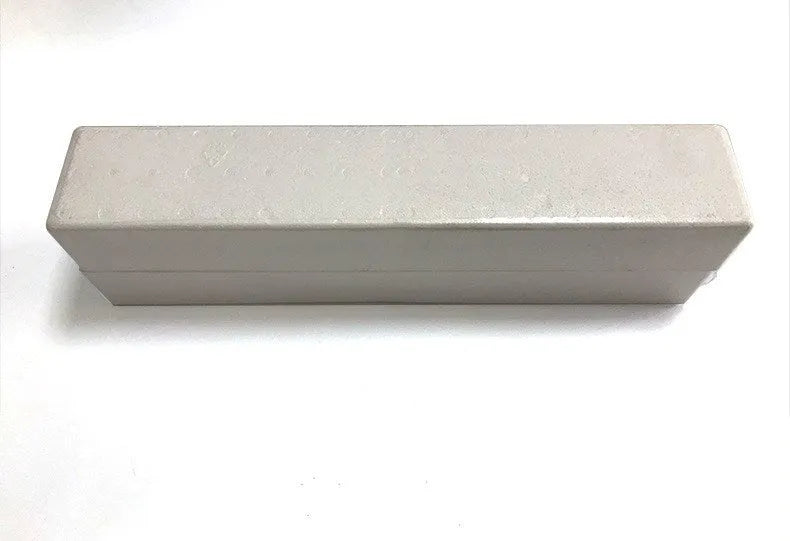 Wall-mounted wireless Bluetooth speaker in plastic shell with button controls and external antenna