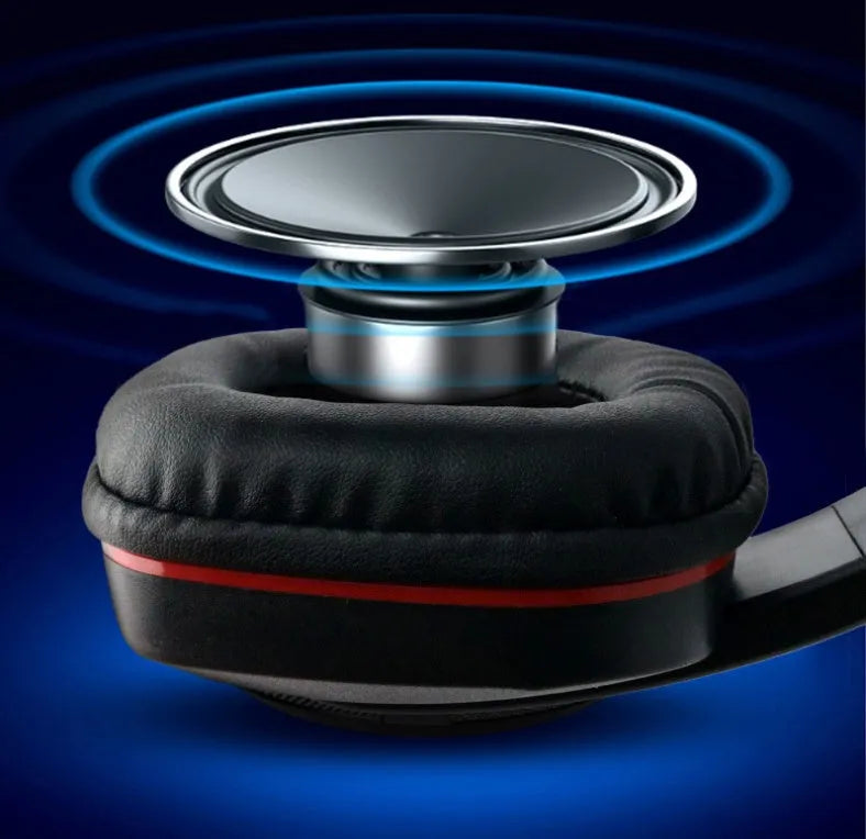 Black wired gaming computer headset with 6.3mm plug and 1.2m cable for heavy bass.