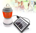 Solar mosquito lamp with IPX6 waterproof rating, 2200MAH battery, and ABS body for camping