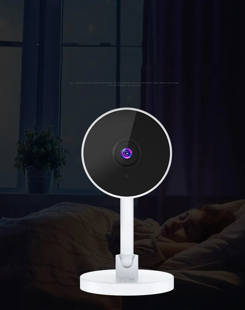 White FLASH FISH WiFi security camera with 1080p HD resolution and gun-style design