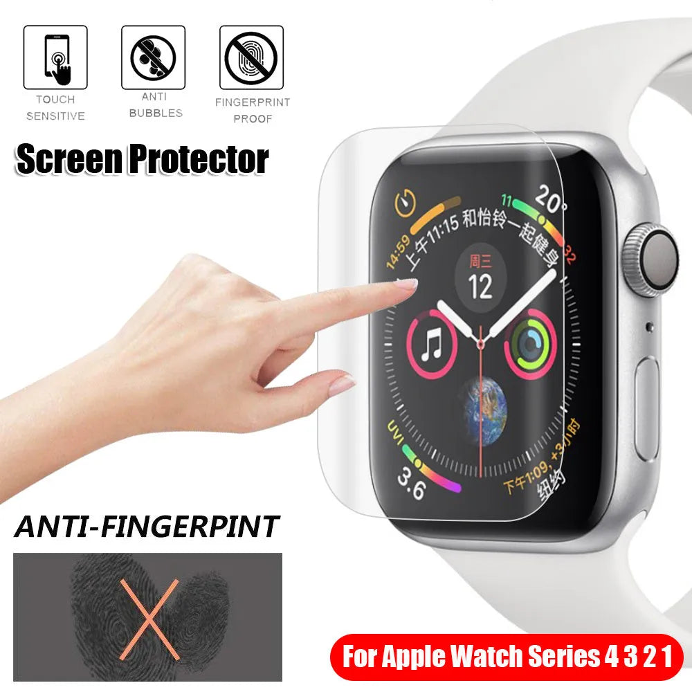Full screen hydrogel protective film for Apple Watch Series 4 38mm 40mm 42mm 44mm