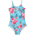 Children's mermaid one-piece swimsuit for girls in high-elasticity polyester, available in multiple colours and sizes from 100cm to 150cm