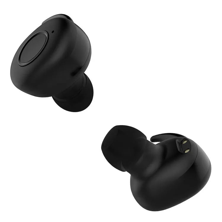 Wireless Bluetooth earbuds noise reduction HiFi stereo mini in-ear sports headphones, black colour