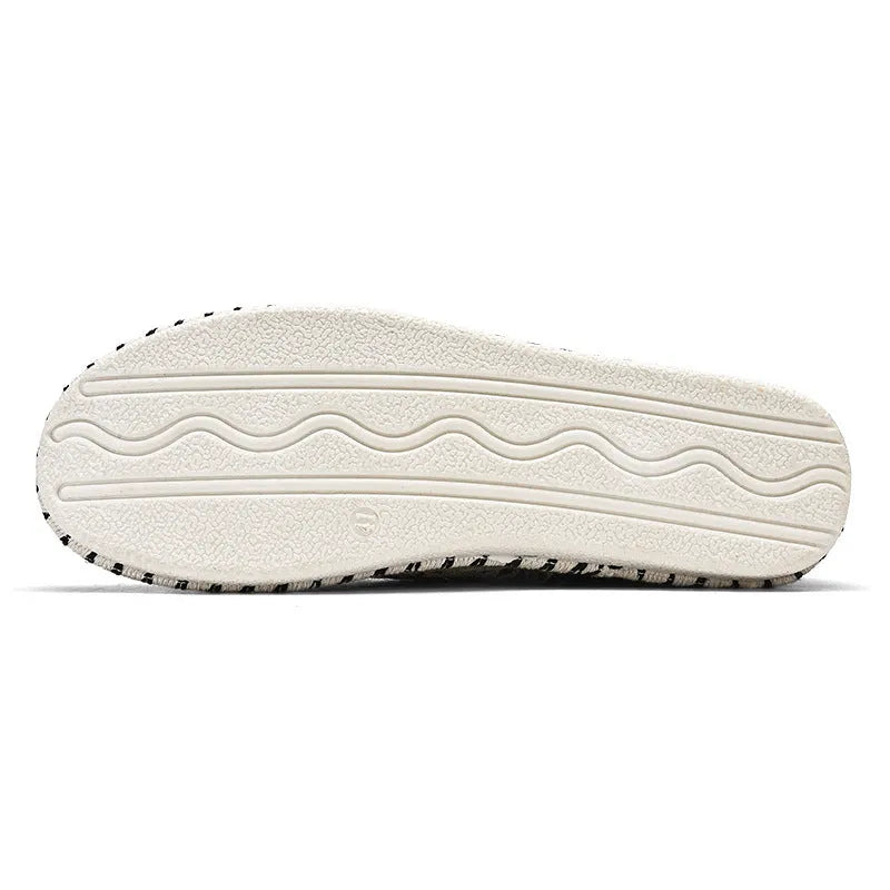 Men's summer breathable casual shoes with cloth upper in beige colour, round toe design