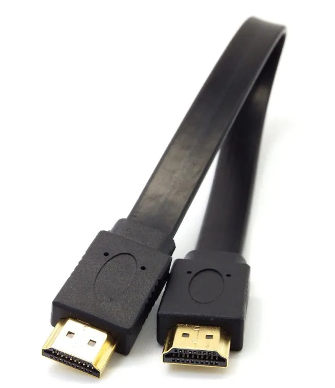 Flat HDMI cable with 1080P support and 1.4 version compatibility in multiple length options