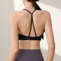 Women's high-strength nylon sports vest in multiple colours with fixed double shoulder straps.