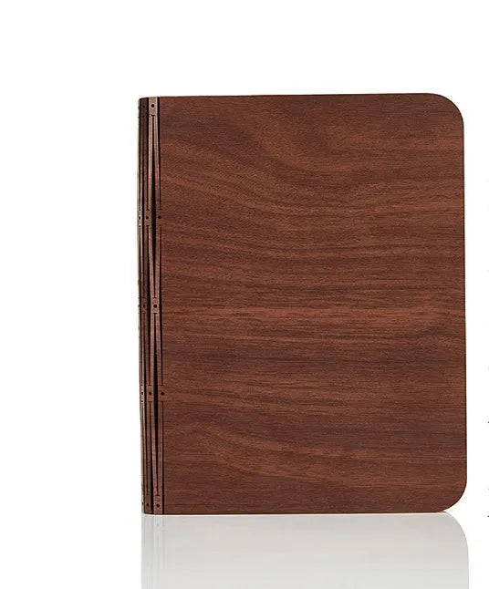 Solid wood book light with USB cable, three sizes available, white and warm white light options