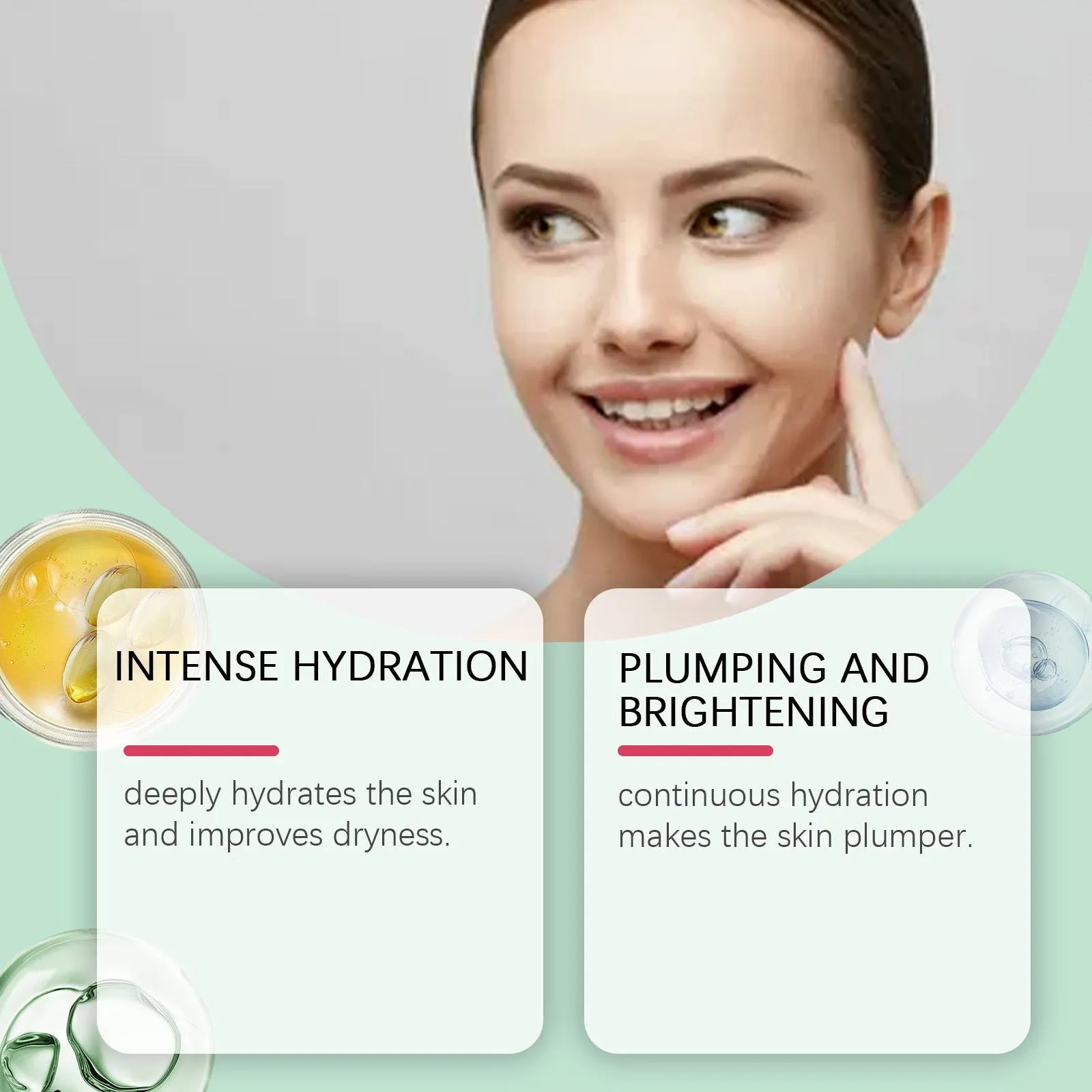 Retinol hydrating face mask with hyaluronic acid and Centella asiatica extract in single and four-piece pack