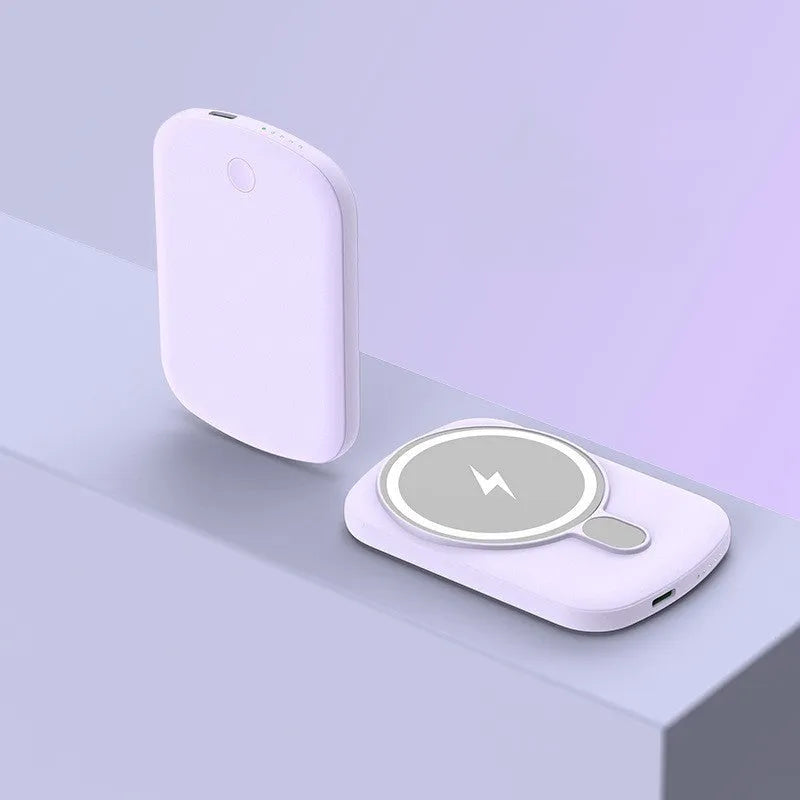 Magsafe magnetic power bank for iPhone wireless charging in multiple colours