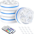 Remote control and white ABS colour changing diving light with IP68 rating for garden ponds.