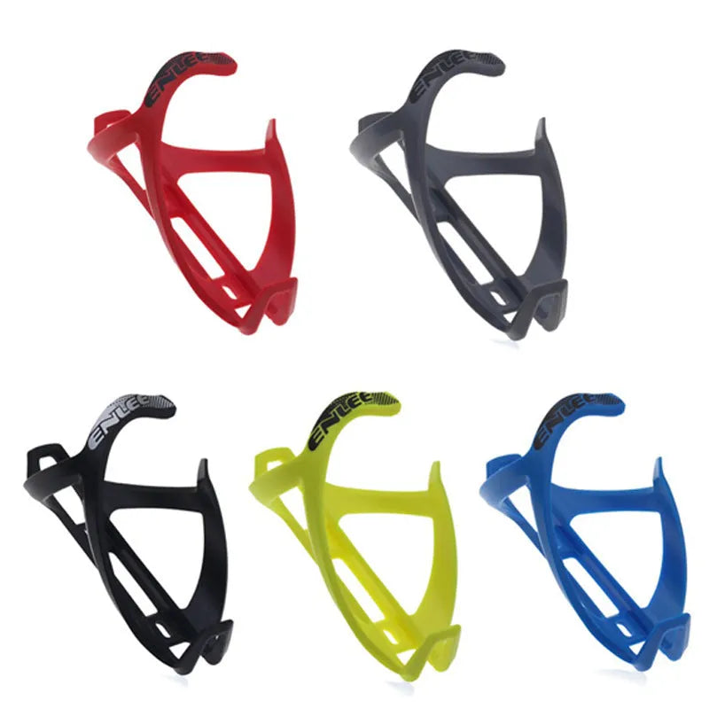 Mountain bike TPR plastic bottle cage in fluorescent yellow with PVC toughness for water bottle hold