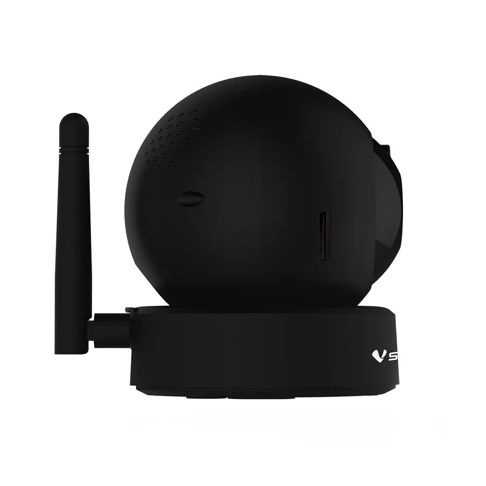 Black wireless surveillance camera G43S with 1080p 2MP sensor and 3.6mm lens for indoor outdoor security