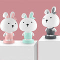 Cartoon animal table lamp with plastic shade and LED lighting in bear, cattle, rabbit or tiger designs