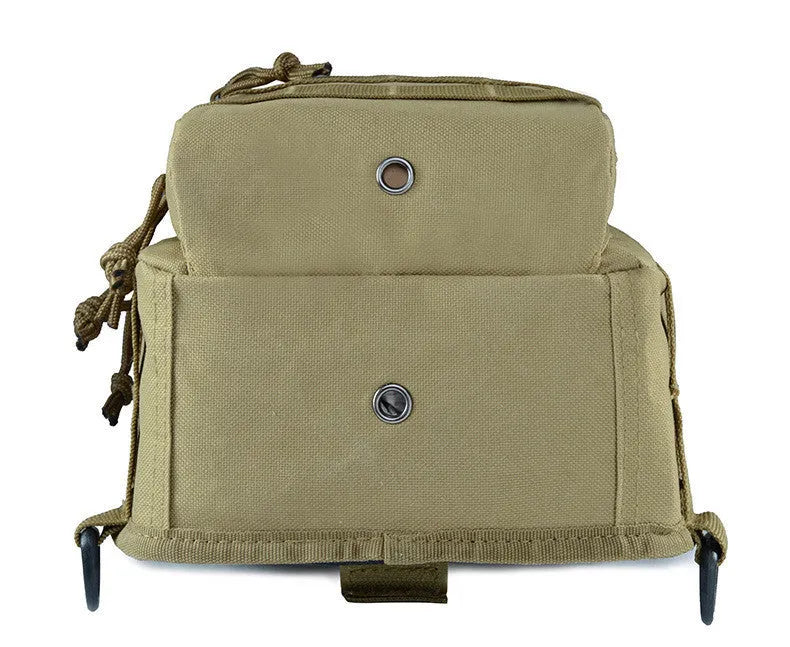 Military tactical backpack with MOLLE system and x-type quick fetching on the front, 600D waterproof Oxford, 28x20x14 cm, small booby-bag style