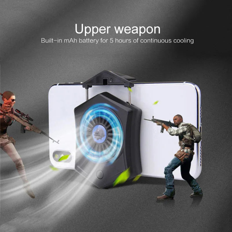 Black and white USB mobile phone radiator cooling fan for gaming console accessories