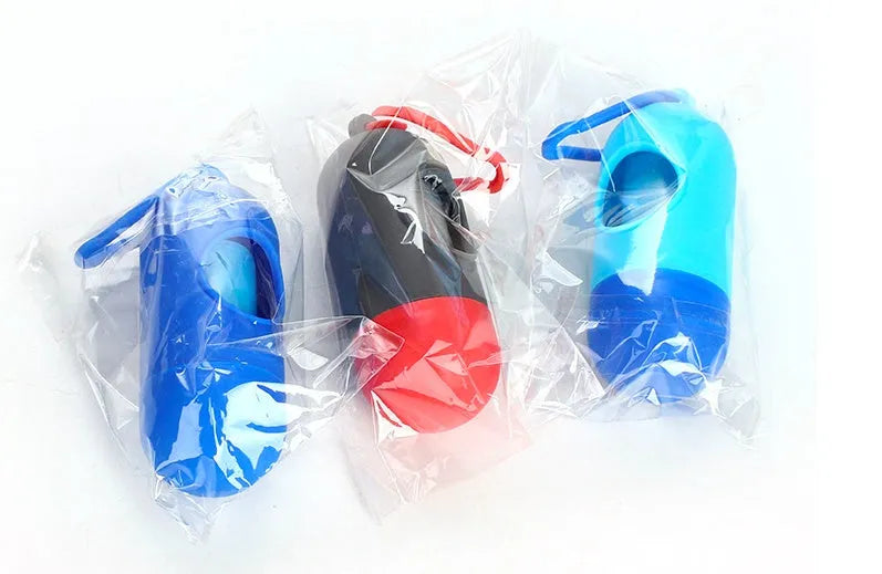 Roll of biodegradable dog poop bags in various colours showing 22.5x30cm size