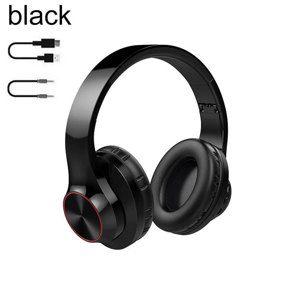 A11 wireless Bluetooth headset in blue and white, over-ear head-mounted design with Bluetooth 5.0