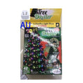 64 LED Dazzler shower tree lights on a Christmas tree, 1.8 metre length, with colourful illumination