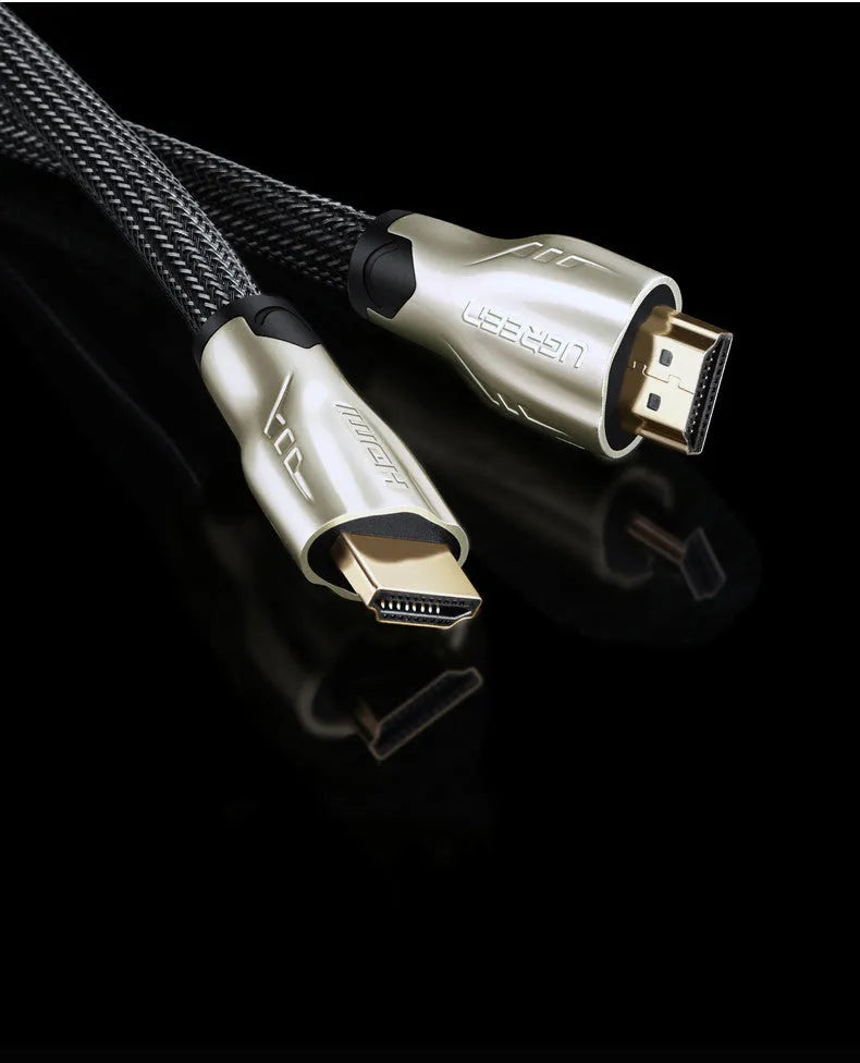 5 metre long HDMI cable with gold-plated connectors on a white background.