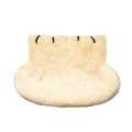 Winter thicken thermal vehicle-mounted pet mat in dark grey or beige on car seat