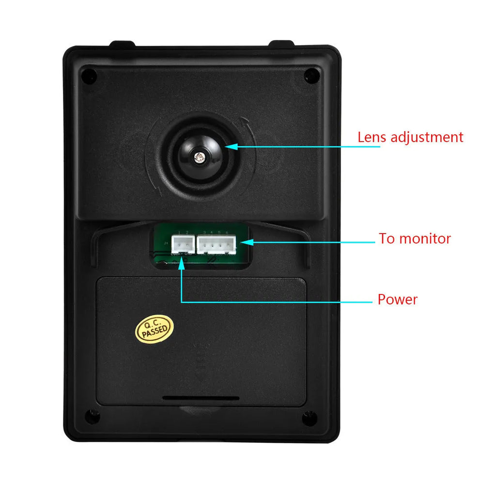 Shanyi Shida 7-inch HD video doorbell with indoor monitor and outdoor camera for home security