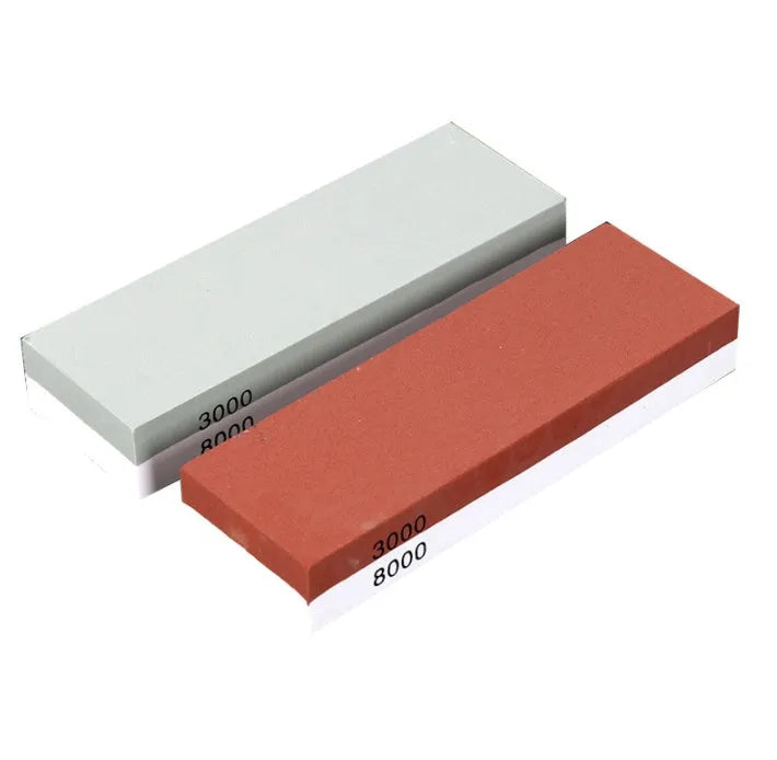 Green white double-sided 3000/8000 grit white corundum whetstone 215x95x23 mm