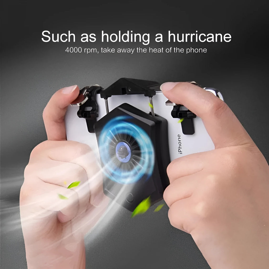 Black and white USB mobile phone radiator cooling fan for gaming console accessories