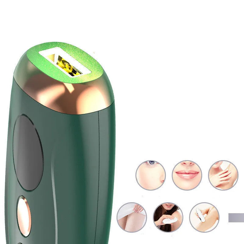 Laser freezing point epilator in white, ABS casing, AC electric powered for whole body hair removal