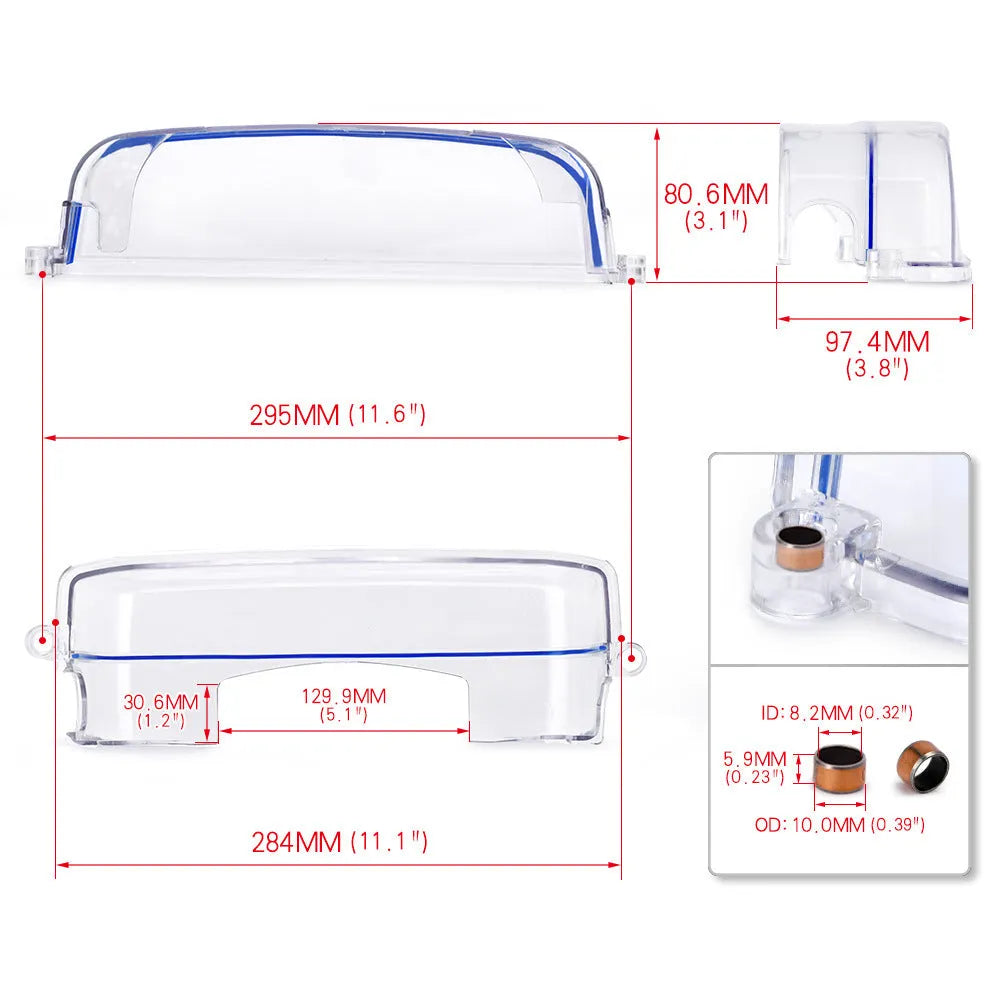 Transparent plastic gear cover for Lexus SC300 IS300 Toyota Chaser Mark II Aristo Crown Majesta 3.0L