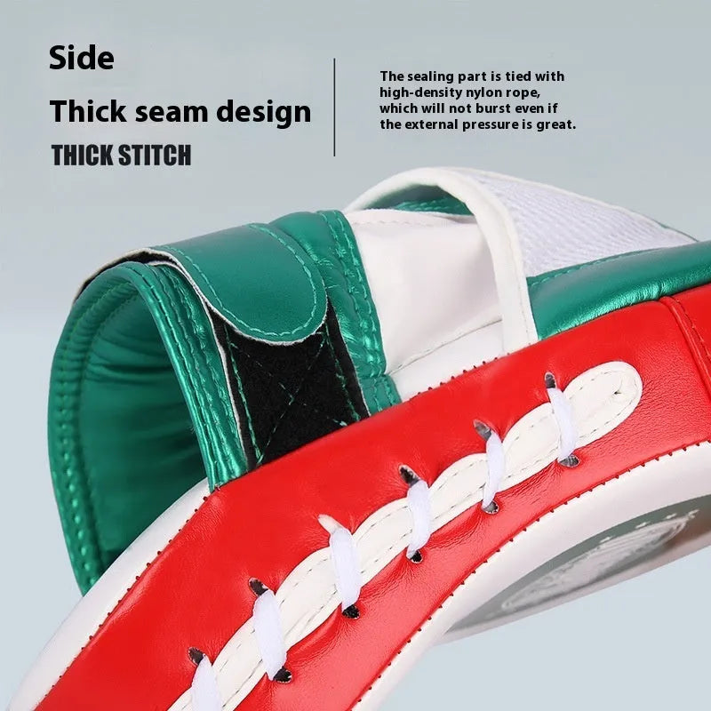 Golden and green vertical PU leather boxer Sanda hanging training target baffle