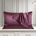 Pure mulberry silk pillowcase in palace luxury style, 48x74cm, inlaid rope edge, reactive printing, available in multiple colours