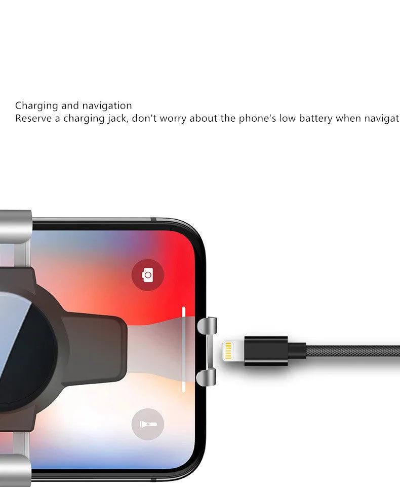 S4 gravity mirror ABS mobile phone bracket mounted on car air conditioning vent holding smartphone