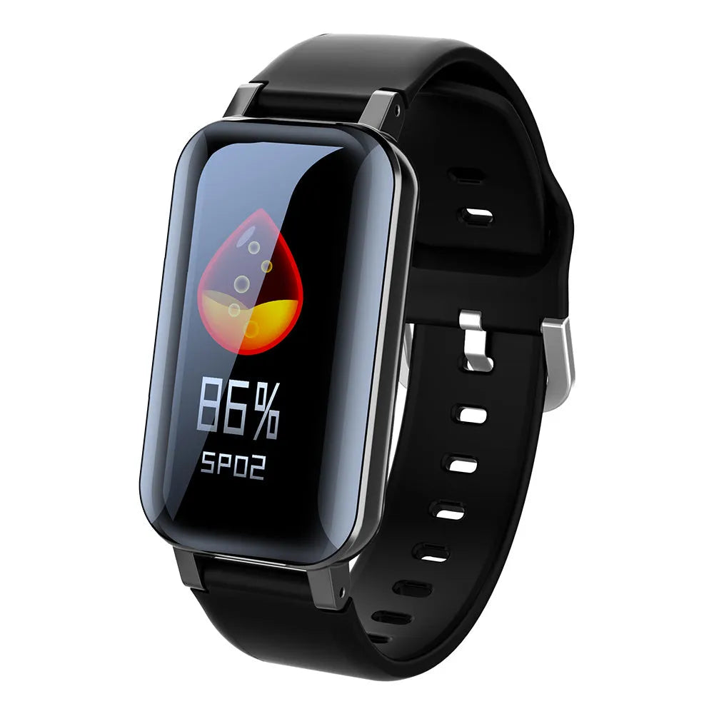 Call Bracelet smart bracelet in black, blue, or coffee colour on a wrist