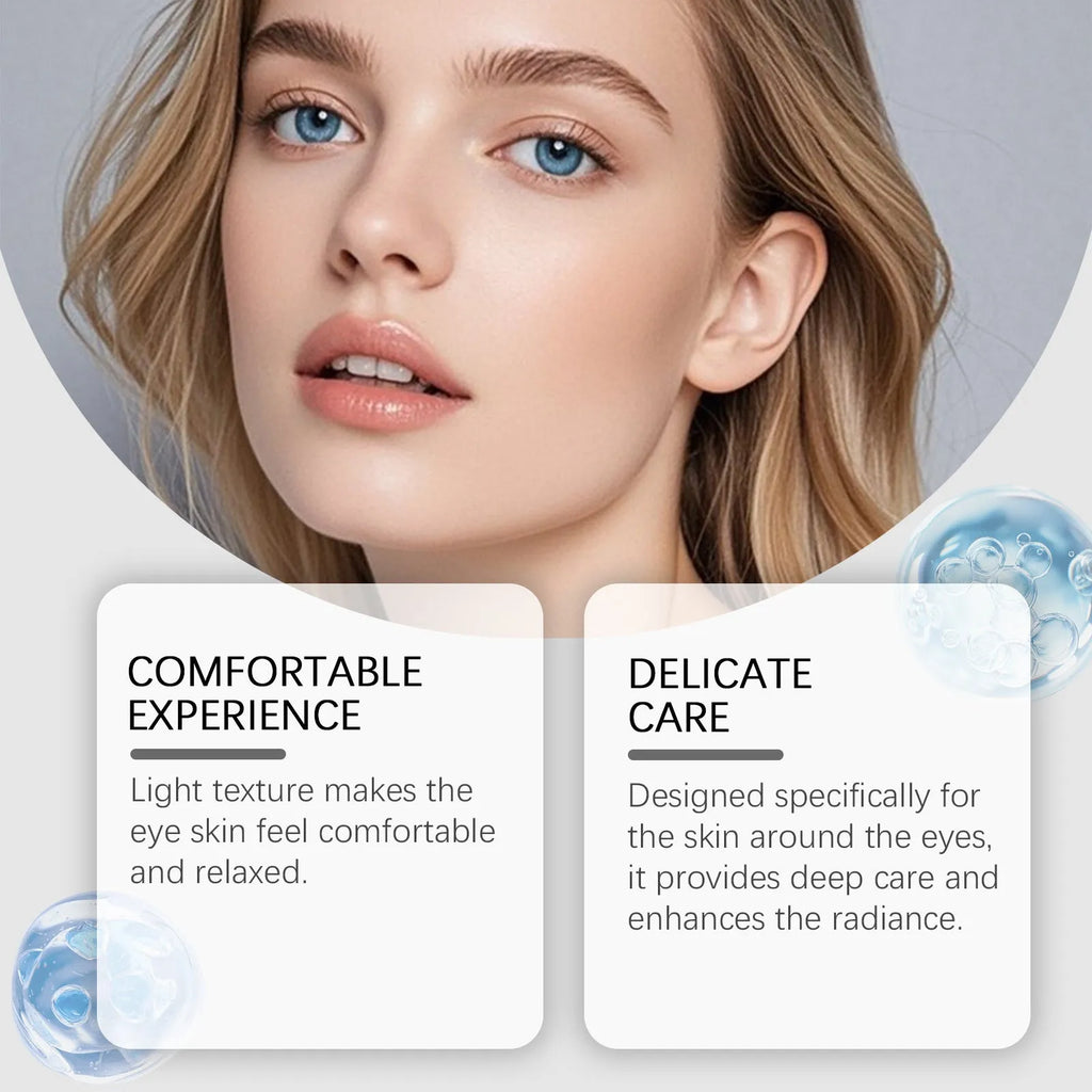 20g moisturising eye cream tube with ceramide EOS formula for gentle eye skin care