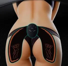 EMS hip muscle stimulator with gel pads and remote controller
