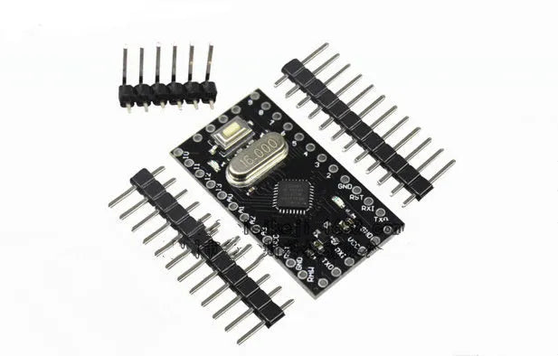 Atmel Atmega328P microcontroller circuit board template with digital and analogue ports