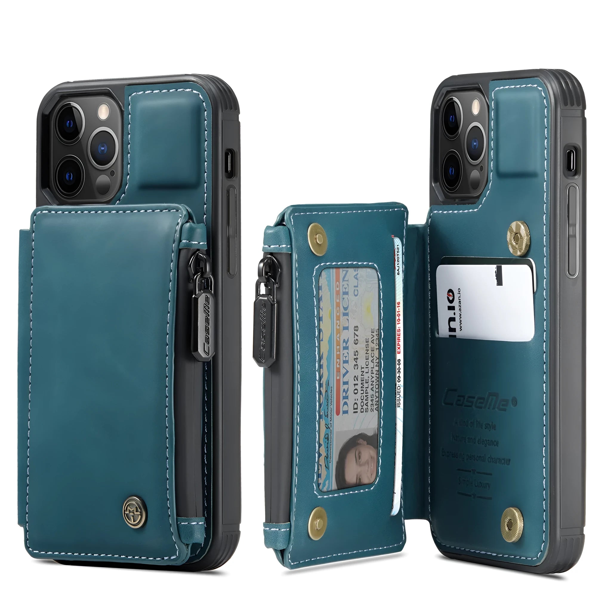Anti-theft brush mobile phone holster back cover in black for iPhone and Samsung S21 Plus
