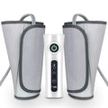 Pneumatic air wave calf massage machine in grey with wrap design and dual mode circulation