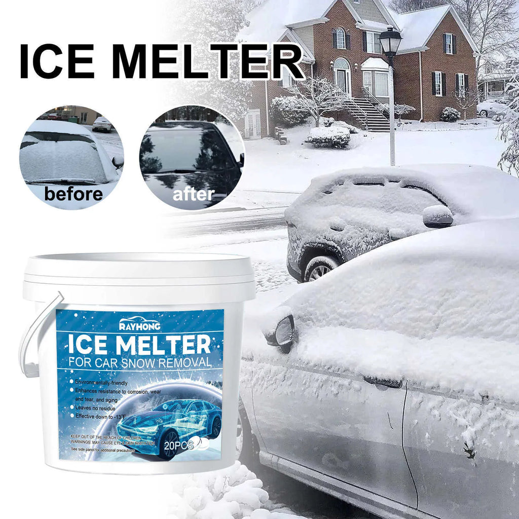 20 car deicing effervescent tablets for windscreen frost removal