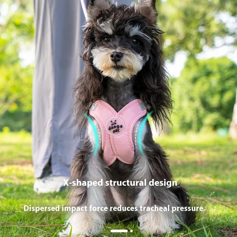 New Pet Vest Hand Holding Rope in polyester, available in blue, green, pink, yellow, sizes S M L XL