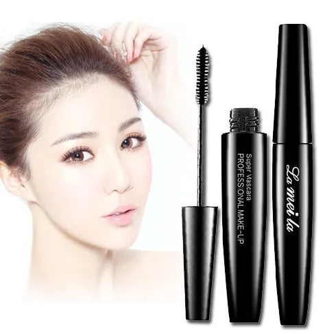 Thick waterproof mascara in black with intense colour and smudge-proof long-lasting formula